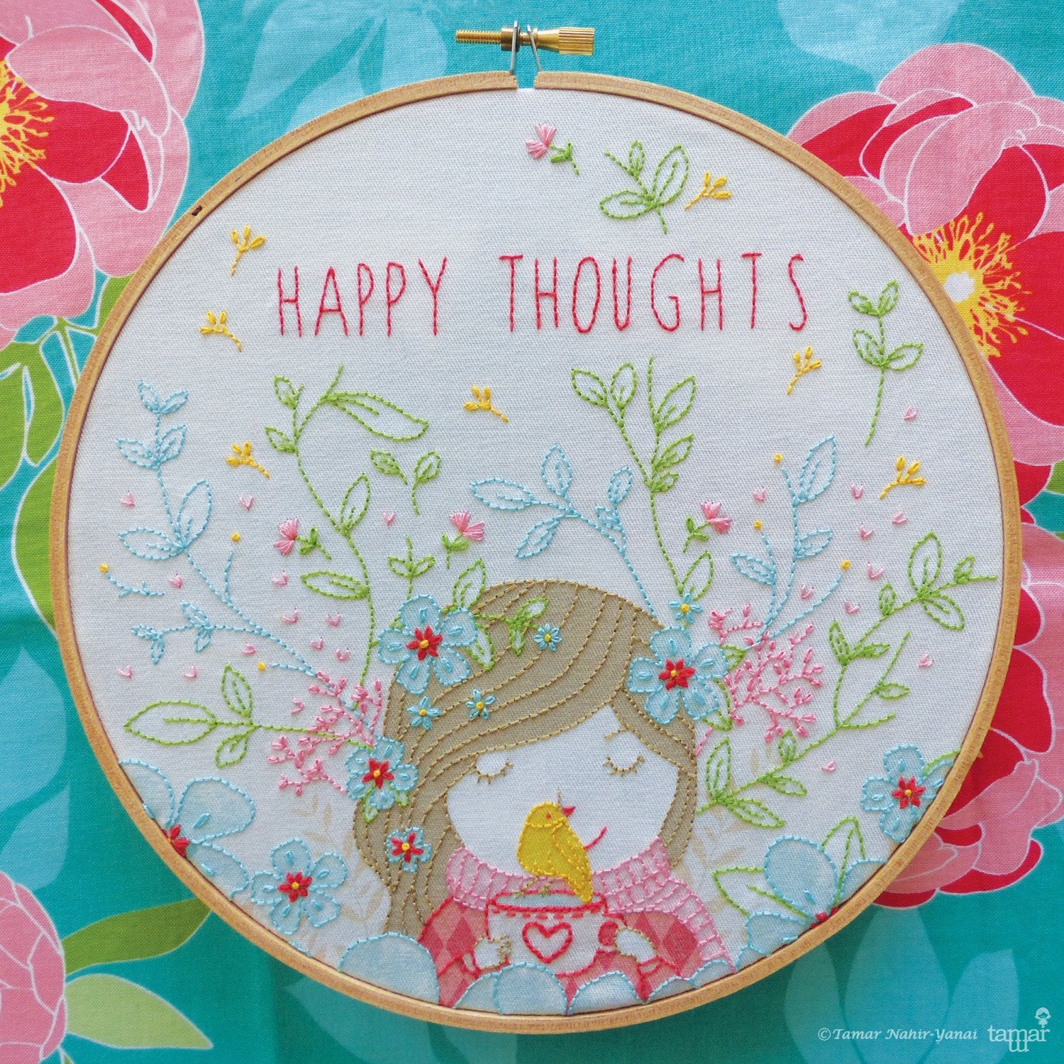 "Happy thoughts" ערכת רקמה